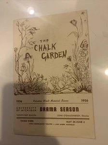 University of Michigan, 1956 Drama Season, The Chalk Garden Program - Picture 1 of 3