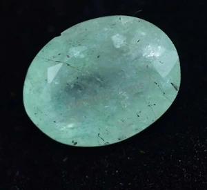 6.60 Ct Natural Green Colombian Emerald Certified Oval Cut Top Quality Gemstone - Picture 1 of 6