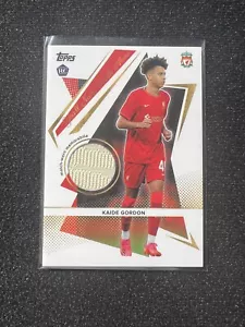 TOPPS LIVERPOOL TEAM SET 2021/22 MATCH WORN MEMORABILIA KAIDE GORDON RC - Picture 1 of 1