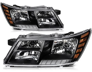 Headlights Assembly For Dodge Journey 2009-2020 Black Housing Left&Right New - Bild 1 von 9