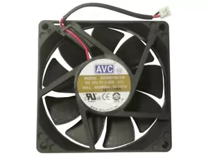 AVC DS08015B12M 2 Pin Black PC Case Fan 80mm x 15mm - Picture 1 of 2