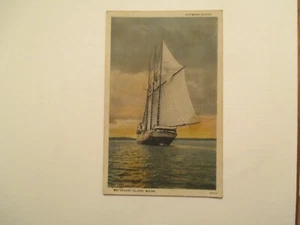 Mt Desert Island Maine Postcard Outward Bound Ship ME - Picture 1 of 2