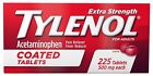 Tylenol Extra Strength Coated Tablets 225 CT (500mg) EXP 8/23 - BRAND NEW SEALED