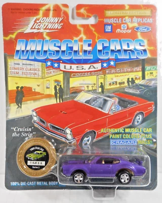 Johnny Lightning Muscle Cars EUA Edição Limitada Roxo 1969 Olds 442 - MOC - Imagem 1 de 4