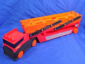 Hot Wheels 50th Anniversary Mega Hauler Car Transporter & Storage Holds 50 Cars - Picture 1 of 7