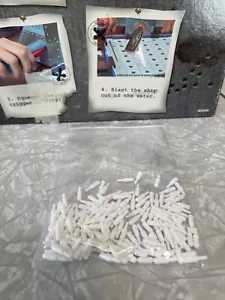 Marcatori Peg bianchi per MB Battleship Torpedo Attack gioco da tavolo pezzi di ricambio - Foto 1 di 1