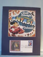 Mickey Mouse's Fantasia & First Day Cover of of its own stamp