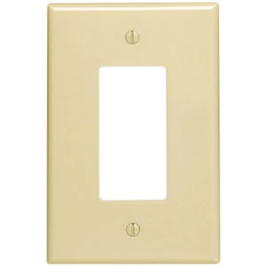 NEU 1-Gang Dekorateur Wandteller Abdeckung ELFENBEIN Kunststoff Übergröße groß Jumbo Decora - Bild 1 von 1