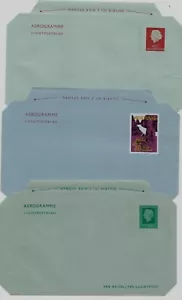 NETHERLANDS: Lot of 5 diff. aerogrammes + 3 inland-aerogrammes/1968-1995/MNH - Afbeelding 1 van 3