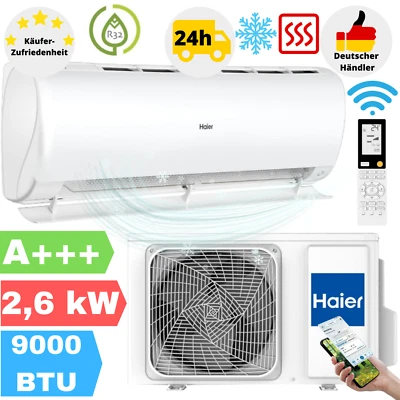 Haier Jade Plus 2,6 kW Klimaanlage 9000BTU Klimagerät Klima Inverter WLAN R32 - Bild 1 von 4