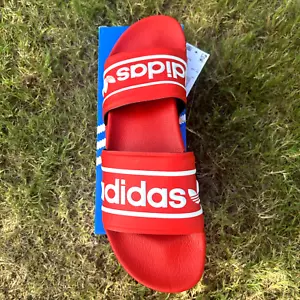 NEW ADIDAS ORIGINALS MEN'S ADILETTE TREFOIL SLIDES SIZE 11 #ID5796 - Picture 1 of 5