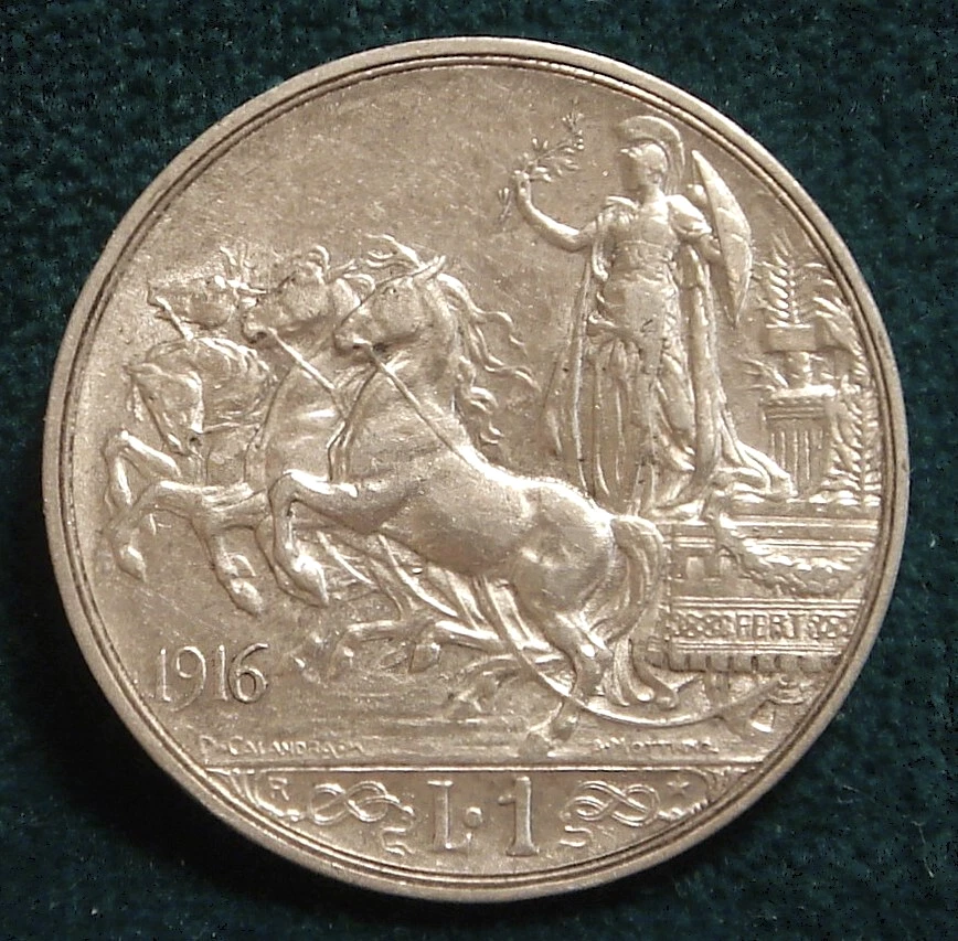 银色1916 年意大利硬币(1861-现在) | eBay