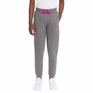 PUMA Youth Girl's Fleece Lined Jogger Pant (US, Alpha, Large, Regular, Gray) - Picture 1 of 2