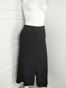 Windsmoor Black Midi A Line  Double Slip Smart Formal Occasion Skirt UK 12 - Picture 1 of 10