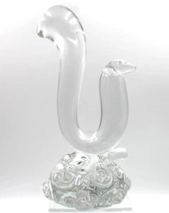 RARE Large 10” Baccarat French Crystal Squirrel ? Figurine Snake? Cobra? - Picture 1 of 9