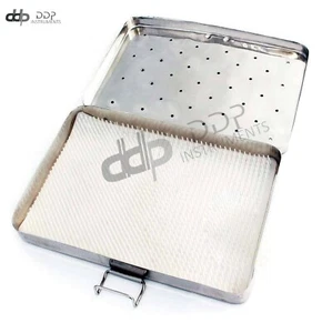 STERILIZATION CASSETTE BOX 4" X 8" WITH SILICONE PAD FOR SURGICAL INSTRUMENTS - Picture 1 of 3