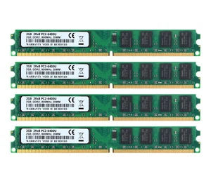 NEW Kits 8GB 4x 2GB DDR2 800MHz PC2-6400U DIMM Motherboard Desktop Memory RAM - Picture 1 of 12