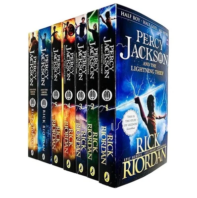 Percy Jackson Collection 7 Books Set By Rick Riordan - Ages 9+ - Paperback - Immagine 1 di 3