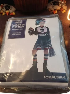 Costume Halloween Squadra della Paura Cheerleader Bambina TG L 12-14 NUOVO - Foto 1 di 1