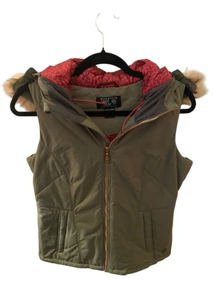 Chaleco Mountain Hardwear Mujer Verde y Rosa Talla Pequeña Excelente Estado Foto 1 de 4