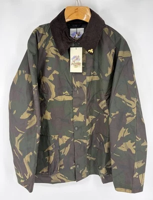 John Partridge Wax Cotton Landowner Walking Jacket Men Coat 2XL Camo England Pin - Image 1 of 4
