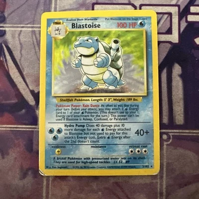 Pokemon Blastoise 2/102 Base Set Heavy Played - Image 1 of 4