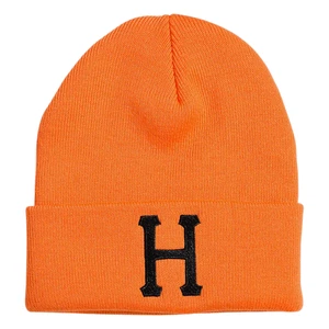 Gorro tejido HUF Forever naranja con puños - Imagen 1 de 2
