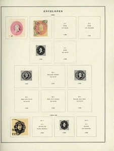 U.S. POSTAL STATIONERY Scott Specialty Album Page Lot #3 - SEE SCAN - $$$ - Picture 1 of 1