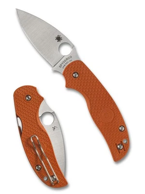Spyderco Sage 5 Lightweight Knife C123BORP Plain Edge REX 121 Blade Orange FRN - Image 1 of 3