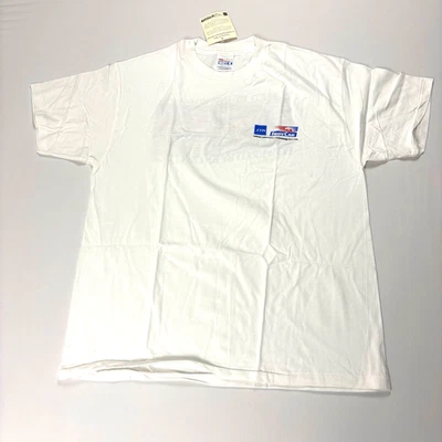 Vintage EDS Indy Car T Shirt White Sz XL Deadstock Racing Tech IT NWT - Image 1 of 4