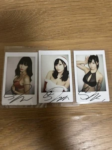 Shoko Takahashi Cheki Instax Polaroid Photo Autographed Signed Set of 3 - Picture 1 of 1