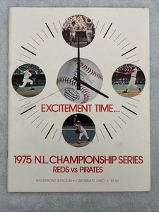 1975 NL Championship Series Reds vs Pirates RiverFront Stadium Unscored Rose - Picture 1 of 8