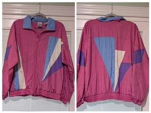 Vintage Olympics Jacket Windbreaker L JC Penney Full Zip USA Colorblock 80s 90s  - Bild 1 von 11