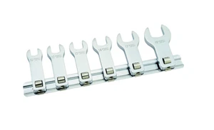 ASH VCLS360 Long Crowfoot Wrench Set 9.5mm (3/8") Drive | 6 pcs | Made in Japan - Picture 1 of 2