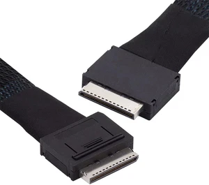 50Cm Oculink Pcie Pci-Express SFF-8611 8X 8-Lane to Oculink SFF-8611 8X SSD Dat - Picture 1 of 22