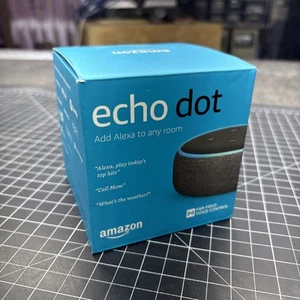 Amazon Echo Dot (3rd Gen) Alexa Smart Speaker - Charcoal Black - Picture 1 of 2
