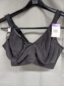 Hanes Smooth Comfort Flex Fit Wire Free Bra Style 3484 - Size XXL - Black - New - Foto 1 di 6