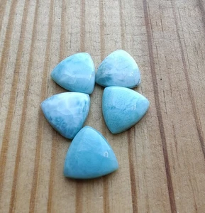Natural Larimar trillion Cabochon 6mm to 15mm Loose Gemstone - Picture 1 of 2
