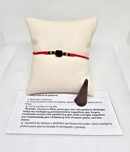 PULSERA DE AZABACHE AJUSTABLE ORIGINAL -AZABACHE BRACELET ORIGINAL ADJUSTABLE - Picture 1 of 4