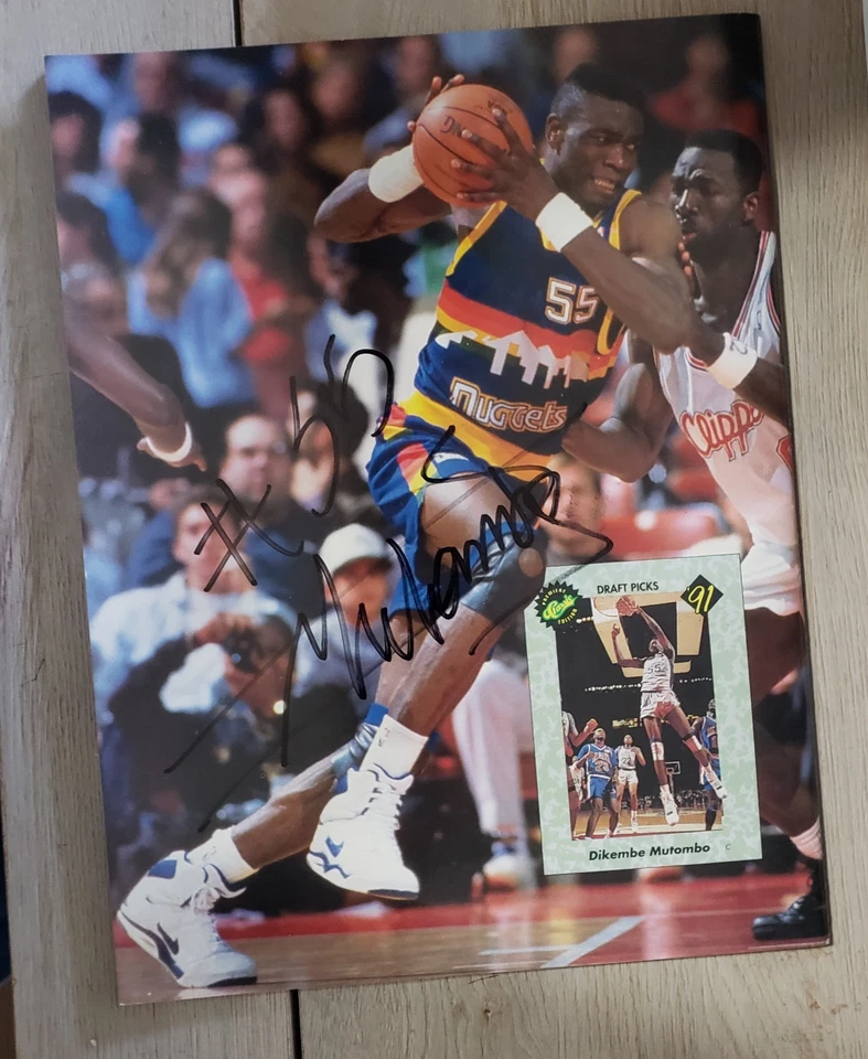 1992 February Beckett Focus Future Stars Magazine Dikembe Mutombo Autographed - Image 1 of 4