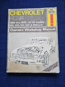 Haynes Repair Manual Chevrolet Nova 1969-1979 All V8 Models 24059 - Foto 1 di 3
