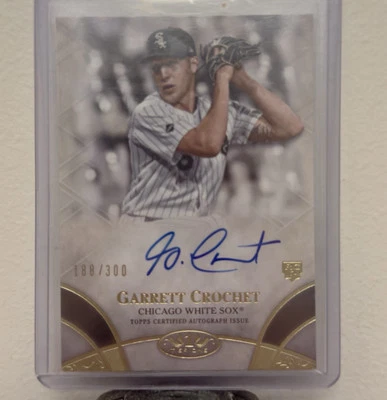 2021 Topps Tier One Garrett Crochet Auto Rookie RC #/300 CHICAGO WHITE SOX  - Image 1 of 2