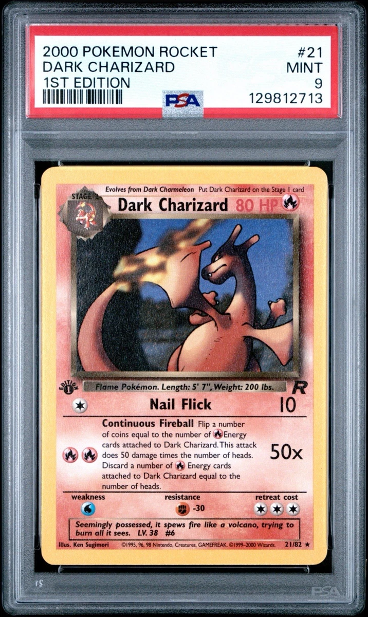 Darkness Charizard Pokémon TCG Team Rocket Individual Collectible