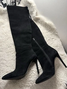 Aldo ‘Miriani’ Over-the-Knee Boots – Black Suede - Picture 1 of 6