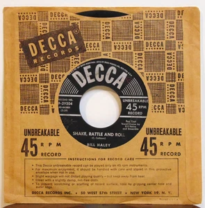 Bill Haley & His Comets – Shake, Rattle And Roll / A. B. C. Boogie 1954 Decca 45 - Picture 1 of 6