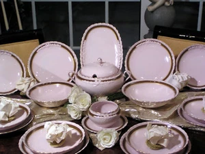 edles Speiseservice Hutschenreuther Porcelaine Rose rar - Bild 1 von 11