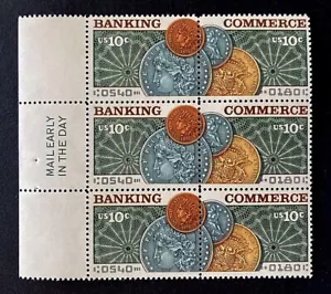 US Stamps, Scott #1577-78 10c 1975 Side Block of 6 XF M/NH Post Office fresh - Picture 1 of 4