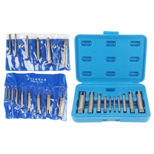 6/9/10Pcs Broken Tap Extractor Removal Kit Screw Extractor High Speed Steel Tool - Picture 1 of 23