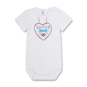 Sanetta Baby Body Kurzarm Spatzl Gr. 56 62 68 74 80 86 92 - Bild 1 von 5
