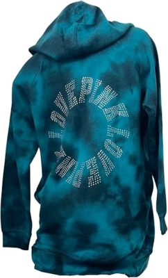 VICTORIA'S SECRET LOVE ROSA POLAR SUDADERA CON CAPUCHA VESTIDO LOGO ESTRÁS XL Foto 1 de 2